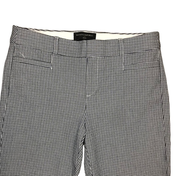 SOLD Banana Republic “Sloane” Houndstooth Ankle Pants in Blue/Black/White Size 2 - Picture 5 of 9